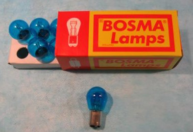 Lamp 12V-21/5W BAY15D blauw p/st