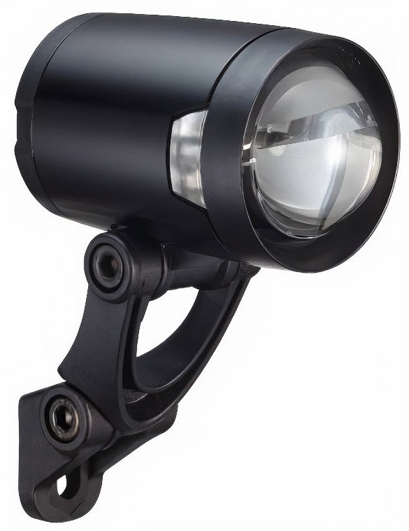 Koplamp H-Black Pro dynamo on/off 200 lumen zwart (box)