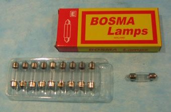 Lamp 6V-10W buis 10x36 (11x37) 50062110 p/st