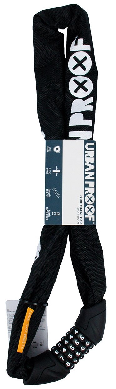 UrbanProof code kettingslot 8mmx100cm zwart
