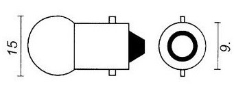 Lamp 6V-3W BA9S Bosma 500633 p/st